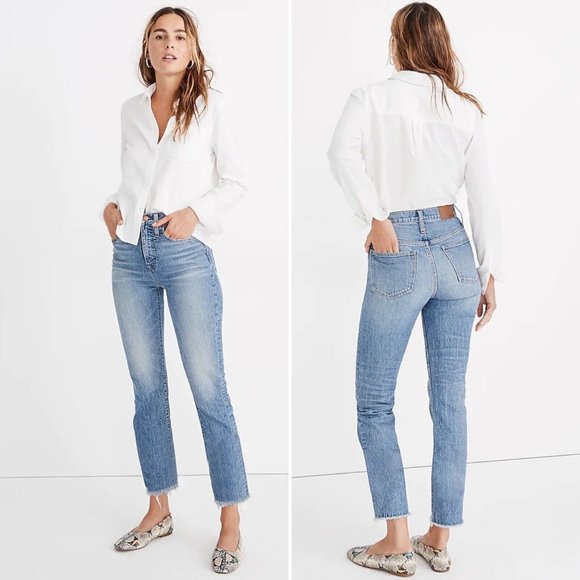 Madewell Denim - Madewell Perfect Vintage Ankle Jeans (Size 32 Tall) in Ainsworth Wash High Rise